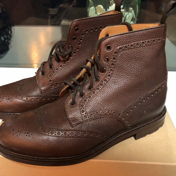 Velasca Leather Brogue Boots - Made in Italy - Picture 4 of 11